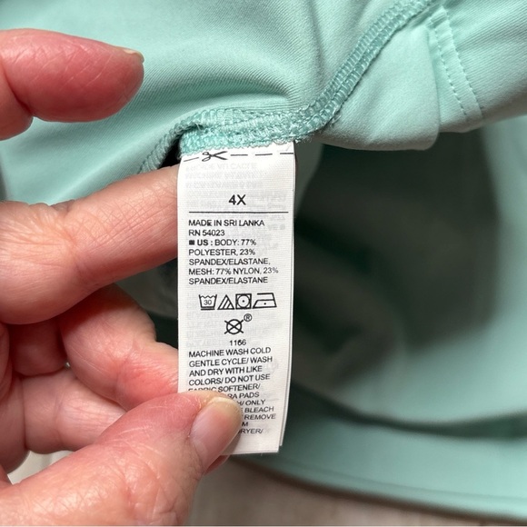 Old Navy Med-Support PowerSoft Racerback Sports Bra Sage Green Sz 4X - Picture 9 of 15